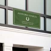 Benutzerdefinierter grüner Reitstall Pferdeshow Banner (Äußeres Gebäude)