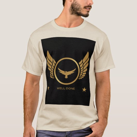 Benutzerdefinierter, gut gefertigter Text-Adler-Bi T-Shirt (Vorderseite)