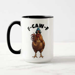 Benutzerdefinierter Hahn-Humor-Becher - Flippin Qu Tasse