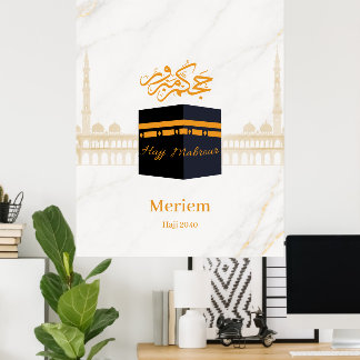 Benutzerdefinierter Hajj Mabrour Aufkleber | Perso Poster