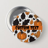 Benutzerdefinierter Halloween-Button, Herbstblatt- Button (Vorne & Hinten)