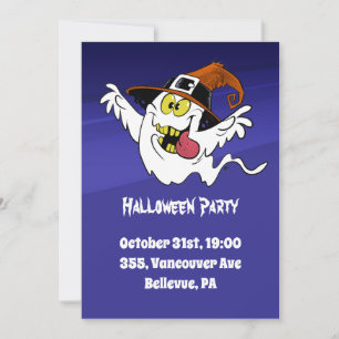 Benutzerdefinierter Halloween-Party-Spaß-Ghost-Car Einladung