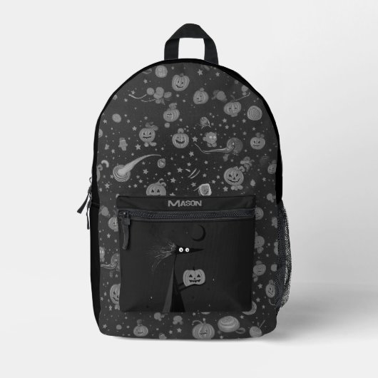 Benutzerdefinierter Halloween-Rucksack mit Spooky Bedruckter Rucksack (Vorderseite)