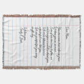 Benutzerdefinierter handgeschriebener Brief an die Decke (Vorderseite)