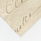 Benutzerdefinierter handgeschriebener Letter Senti Fleecedecke (Ecke)