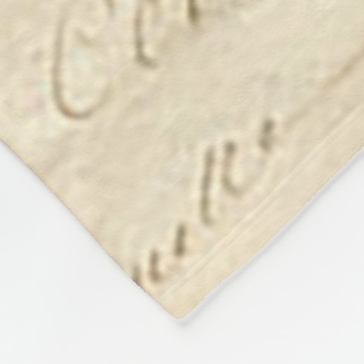 Benutzerdefinierter handgeschriebener Letter Senti Fleecedecke (Ecke)