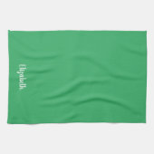 Benutzerdefinierter handgeschriebener Name Meeresg Geschirrtuch (Horizontal)