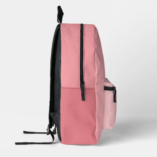 Benutzerdefinierter handgeschriebener Name Rosa Ni Bedruckter Rucksack (Links)