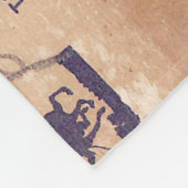 Benutzerdefinierter handgeschriebener Postkartensc Fleecedecke (Ecke)