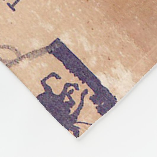 Benutzerdefinierter handgeschriebener Postkartensc Fleecedecke (Ecke)