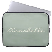Benutzerdefinierter handgeschriebener Skriptname f Laptopschutzhülle (Vorderseite)