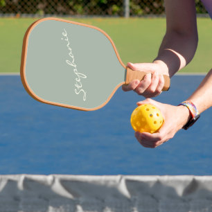 Benutzerdefinierter handgeschriebener Skriptname f Pickleball Schläger