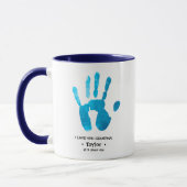 Benutzerdefinierter Handprint I Liebe Sie Oma Pers Tasse (Links)
