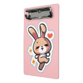 Benutzerdefinierter Hase Mini Klemmbrett (Gewinkelt2)