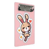 Benutzerdefinierter Hase Mini Klemmbrett (Schrägansicht)