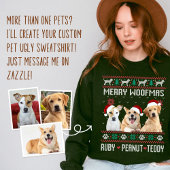 Benutzerdefinierter hässlicher Weihnachtspullover  Sweatshirt