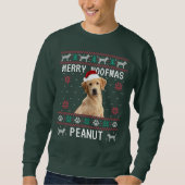 Benutzerdefinierter hässlicher Weihnachtspullover  Sweatshirt (Vorderseite)