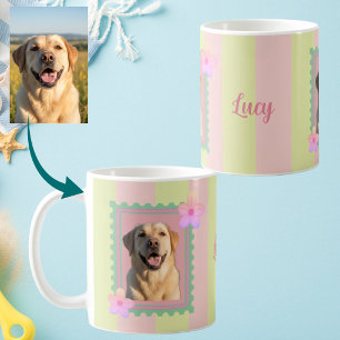 Benutzerdefinierter Haustier-Foto-Pastell-Poststem Kaffeetasse