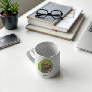 Benutzerdefinierter Haustiername & Foto Vorder- un Kaffeetasse