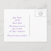 Benutzerdefinierter Heart-Lavender Multifunktionsl Ankündigungspostkarte (Rückseite)