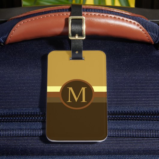 Benutzerdefinierter hellbrauner Farbblock Gepäckanhänger (Vorderseite Insitu 2)