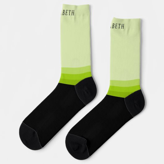 Benutzerdefinierter helldunkelbrauner schwarzer Fa Socken (Linkes Detail)