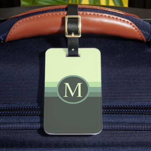 Benutzerdefinierter heller, dunkelgrüner Farbblock Gepäckanhänger (Vorderseite Insitu 2)