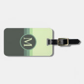 Benutzerdefinierter heller, dunkelgrüner Farbblock Gepäckanhänger (Vorderseite horizontal)