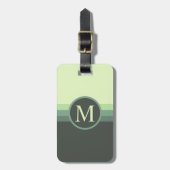 Benutzerdefinierter heller, dunkelgrüner Farbblock Gepäckanhänger (Vorderseite vertikal)