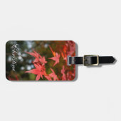 Benutzerdefinierter Herbstleastift Gepäckanhänger (Vorderseite horizontal)