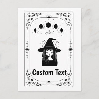 Benutzerdefinierter Hexen-Tarot Whimsy Magischer M Postkarte