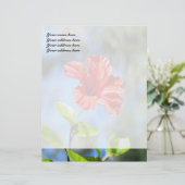 Benutzerdefinierter Hibiskus Briefbogen (Stehend Vorderseite)