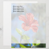 Benutzerdefinierter Hibiskus Briefbogen (Vorne/Hinten)