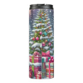 Benutzerdefinierter Highland-Kuh-Weihnachts-Tumble Thermosbecher (Rückseite)