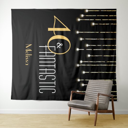 Benutzerdefinierter Hintergrund für das Black Gold Wandteppich (Beispiel (Horizontal))