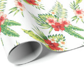 Benutzerdefinierter Hintergrund für farbiges Hibis Geschenkpapier (Rolleneckpunkt)