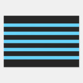 Benutzerdefinierter Hintergrund für schwarze Strei Geschenkpapier Set (Vorderseite 2)