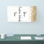 Benutzerdefinierter Hintergrund Geburtstagsparty F Banner (Messe)