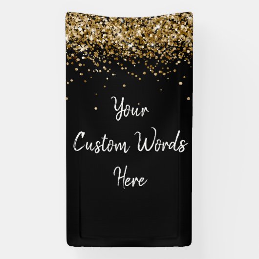 Benutzerdefinierter Hintergrund Geburtstagsparty F Banner (Vertikal)