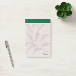 Benutzerdefinierter Hintergrund natürliches Grün Post-it Klebezettel