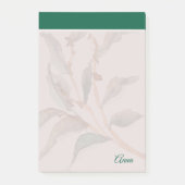 Benutzerdefinierter Hintergrund natürliches Grün Post-it Klebezettel (Vorderseite)