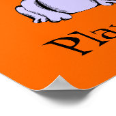 Benutzerdefinierter Hintergrund und Textspielzeug- Poster (Ecke)