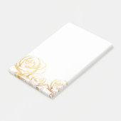 Benutzerdefinierter Hintergrund Vintage Rose Blume Post-it Klebezettel (angewinkelt)