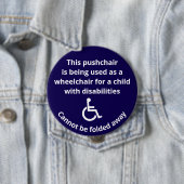 Benutzerdefinierter Hinweis: Kinderwagen-Rollstuhl Button (Beispiel)
