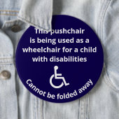Benutzerdefinierter Hinweis: Kinderwagen-Rollstuhl Button (Beispiel)