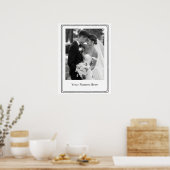 Benutzerdefinierter Hochzeit-Portrait-Poster Poster (Küche)