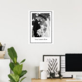 Benutzerdefinierter Hochzeit-Portrait-Poster Poster (Heimbüro)