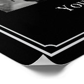 Benutzerdefinierter Hochzeit-Portrait-Poster Poster (Ecke)
