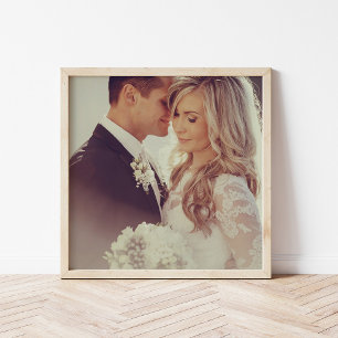 Benutzerdefinierter Hochzeitsfoto-Personalisierter Poster