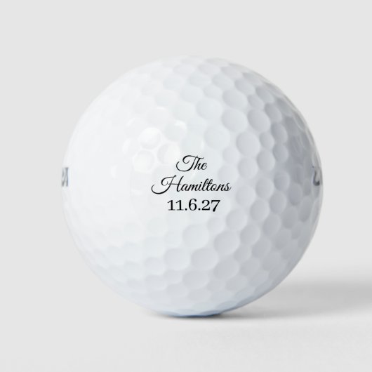 Benutzerdefinierter Hochzeitsgolfball Golfball (Vorderseite)